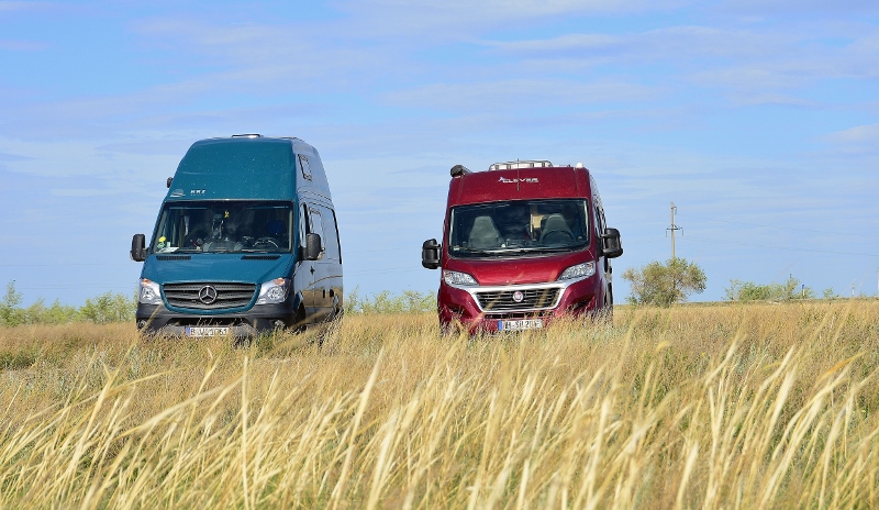 Übernachtungsplatz in der Steppe