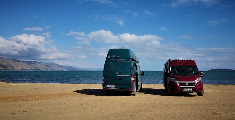 Strandparkplatz am Sevansee