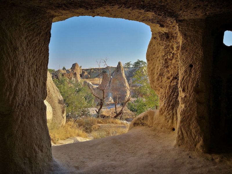 Blick aus der Felsenkirche