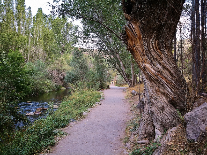 Idyllischer Wanderweg im Tal