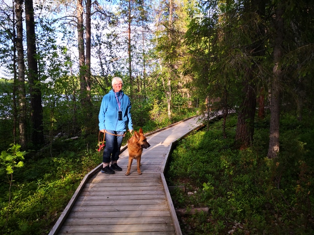 Abendspaziergang in der Arctic Circle Hiking Area