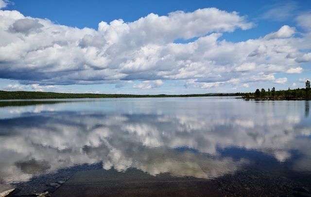 Wasser, Himmel, Wolken, Sonne - das alles nehmen wir mit von Finnland!