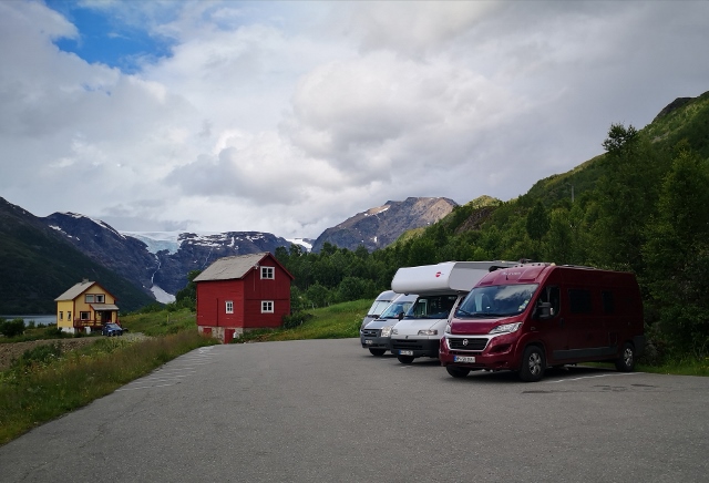 Unser Stellplatz am Oksfjordjokelen