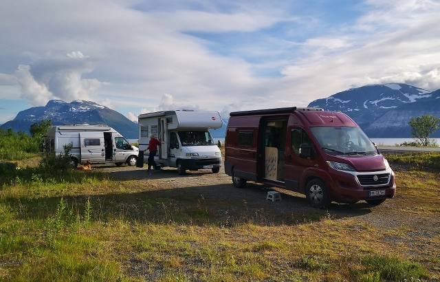 Unser Nachtplatz mit Felsenpanorama